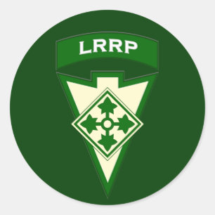 4th Infantry LRRP Recondo poche patch sticker UA