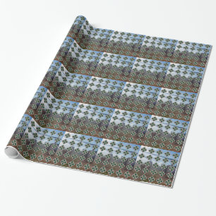 4th infantry vietnam nam war veterans vets patch wrapping paper