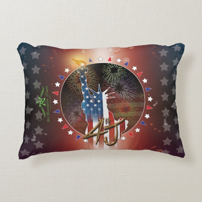 4th J Accent Pillow (Front)