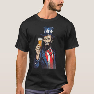 4th July 1776 Patriotic Patriot USA Eagle Independ T-Shirt