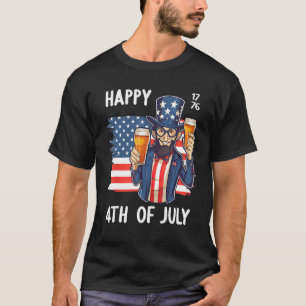 4th July 1776 Patriotic Patriot USA Eagle Independ T-Shirt