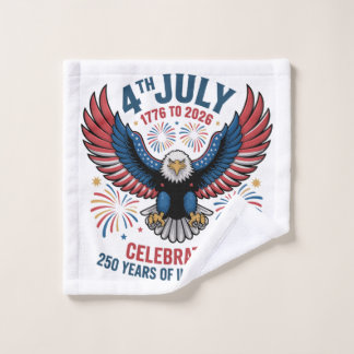 4th July 2026 - Celebrating 250 Years Wash Cloth