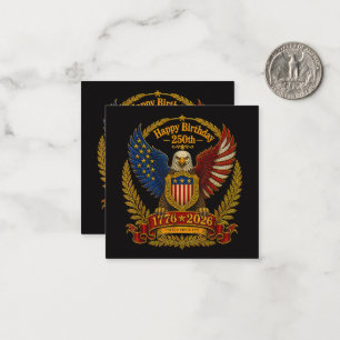 4th July 250th Independence Day 250 Years Card