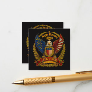 4th July 250th Independence Day 250 Years Enclosure Card