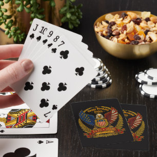 4th July 250th Independence Day 250 Years Playing Cards