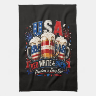4th july america 250th kitchen towel