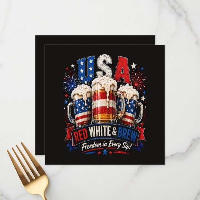 4th july america 250th menu (Front/Back In Situ)