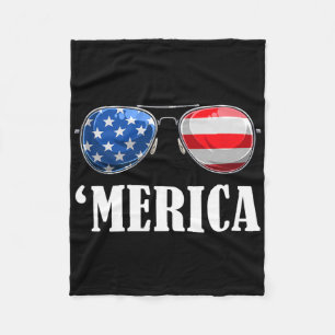 4th July America Independence Day Patriot Usa Mens Fleece Blanket