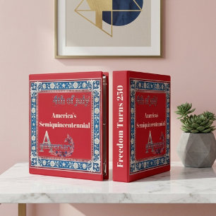 4th July Americas Semi-quincentennial Anniversary Binder