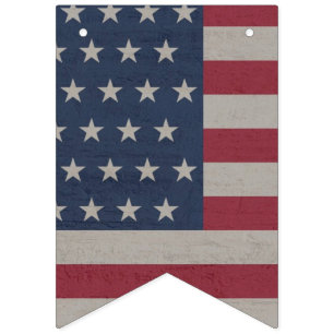 4TH JULY BUNT PARTY FLAG BANNER