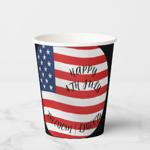 4th July celebration paper party cups