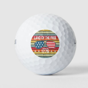 4th July Independence Day 1776 Vintage Golf Balls