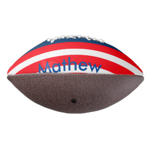 4th july independence day add name text US flag Football