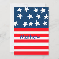 4th july independence day add name text US flag