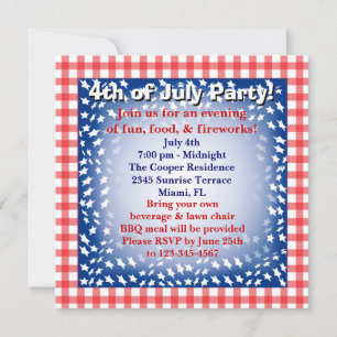 4th July Invitation