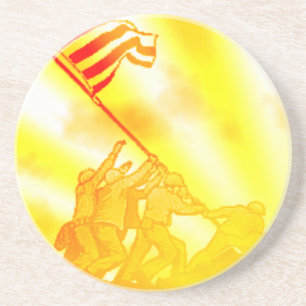 4th July Iwo Jima God Bless America Coaster