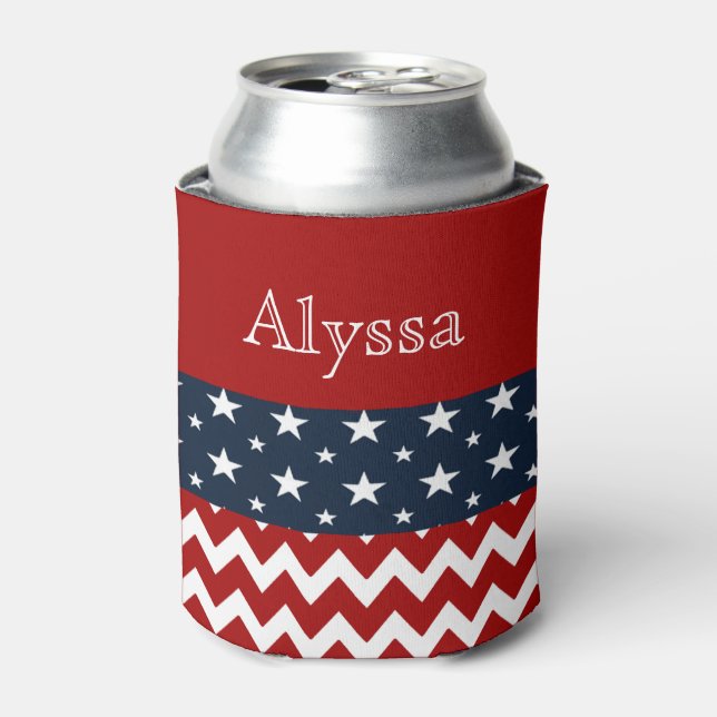 4th July Personalized Can Holder Can Cooler (Can Front)
