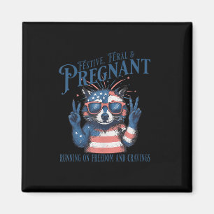 4th July Pregnancy Announcement Feral & Pregna Magnet