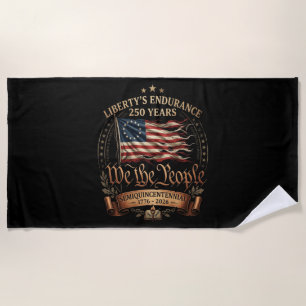4th July Semiquincentennial 1776-2026 Beach Towel