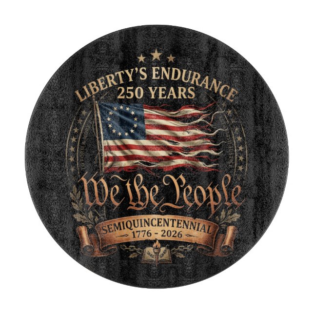 4th July Semiquincentennial 1776-2026 Cutting Board (Front)