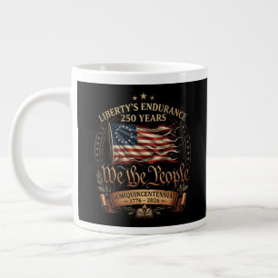 4th July Semiquincentennial 1776-2026 Large Coffee Mug