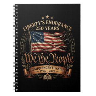 4th July Semiquincentennial 1776-2026 Notebook
