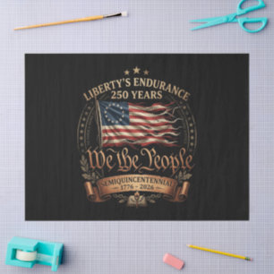 4th July Semiquincentennial 1776-2026 Tissue Paper