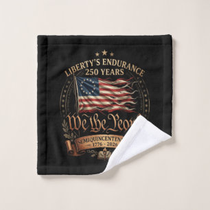 4th July Semiquincentennial 1776-2026 Wash Cloth