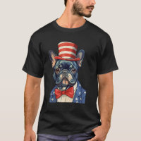 4th July US Flag Patriotic Designs  French Bulldog