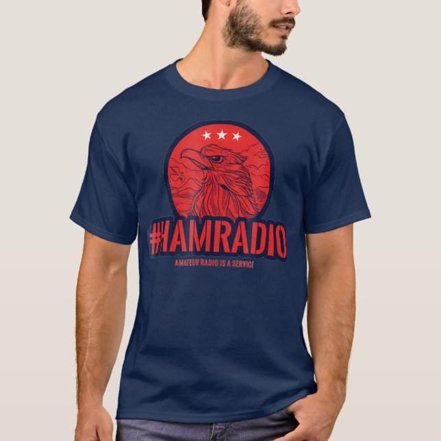 4th july US Ham Radio  - Patriotic shirts for (Front)