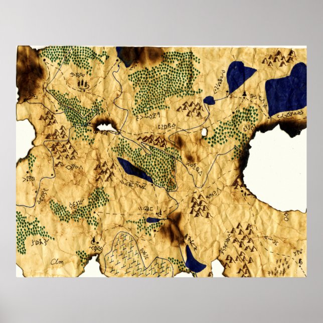 4th Map of the Forgotten Realm Poster (Front)