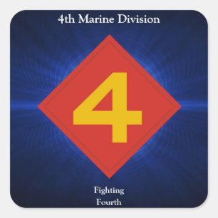 4th Mar Div Square Sticker