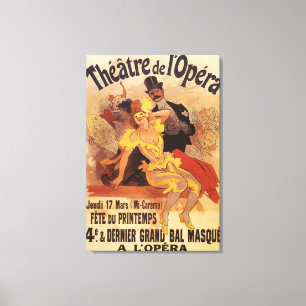 4th Masked Ball at Theatre de l'Opera Canvas Print