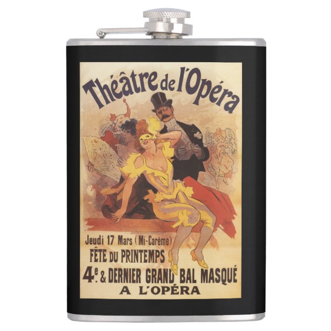 4th Masked Ball at Theatre de l'Opera Hip Flask (Front)