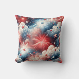 4th Night in July Throw Pillow