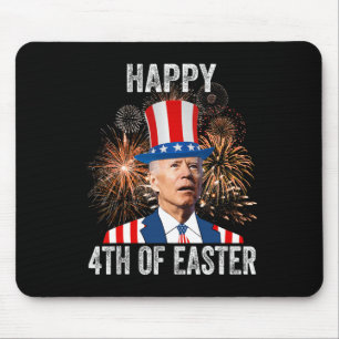 4th Of Easter Fun Happy 4th Of July Anti Joe Biden Mouse Pad