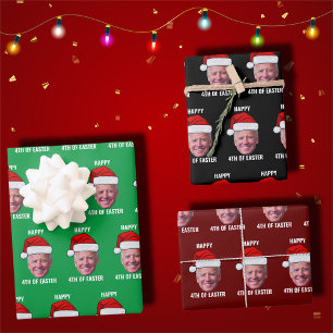 4th Of Easter Funny Happy 4th Of July Joe Biden Wrapping Paper Sheet