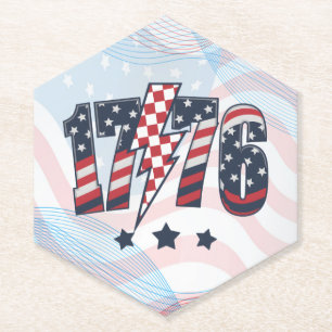 4th of July 1776-63751 Paper Coaster