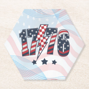 4th of July 1776-63751 Paper Coaster