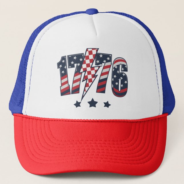 4th of July 1776-63751 Trucker Hat (Front)