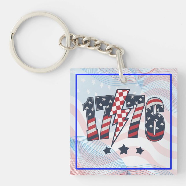 4th of July 1776 Keychain (Front)