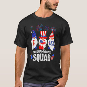 4th Of July 2023 Patriotic Gnomes American USA T-Shirt