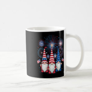 4th Of July 2024 Patriotic Gnomes Funny American U Coffee Mug