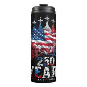 4th of July 250 Years Anniversary USA Flag 1776-20 Thermal Tumbler
