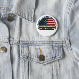 4th of july 2 inch round button