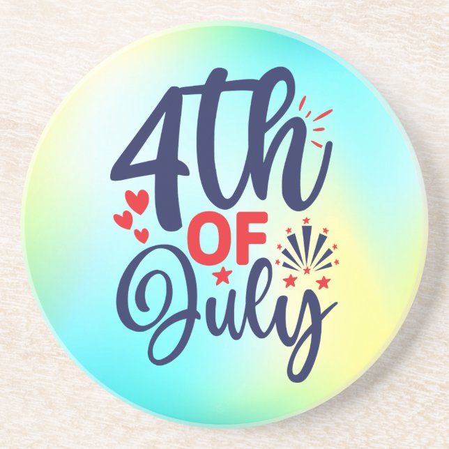 4th of July-68826 Coaster (Front)