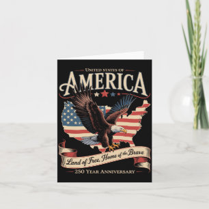 4th of July AAAmerican Flag 1776 Card