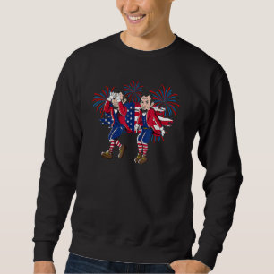 4th of July Abraham Lincoln Griddy Abe Griddin Unc Sweatshirt