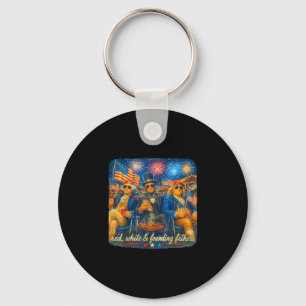 4th of july abraham lincoln vintage 250th keychain