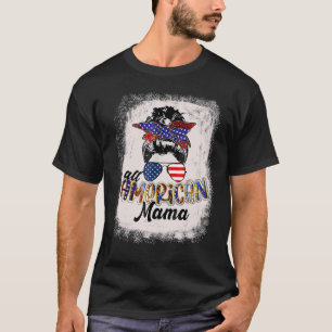 4th of July All American Mama Bleached Tees Messy 